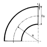 Ahlsell, AVi 5111, Bj, 3S, R=1,5D, 54x2,0x90 i gruppen Rr & rrdelar / Rostfria rr / Rostfria/syrafasta Rrdelar hos Din VVS-Butik (1452781)