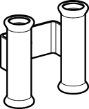 Mapress, Fixering, cc60mm väggavstånd 20mm, 15, elförzinkat stål