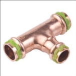 Ahlsell, A-press Cu, T-rr, 18x15x15, koppar