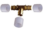 Uponor, Q&E DR, T-rör, 18x18x18
