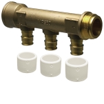 Uponor, Q&E DR, Fördelningsrör, utvändig-invändig gänga, c/c 50, 2x18xG20