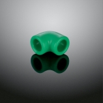 ReTherm Armaturjonsson, Vinkel, grön, 40x90°, PP