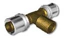 PressPex, T-koppling, utvändig gängat avstick, A40xR25, avz-mässing