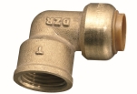Roth, IS, Vinkelkoppling, muff x invändig gänga, mässing