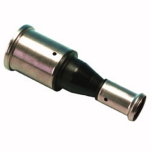 Broen, Henco 16PK, Rak koppling förminskad, press x press, svart