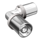 PressPex, Vinkelkoppling, AX25x90°, avz-mässing, förnicklad