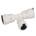 Broen, Henco Vision 10SK, T-rörs koppling förminskad, push x push x push, vit