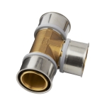 Roth, T-koppling, 63x63x63, avzinkningshärdig mässing