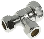 Broen, VSH Super D1421F, T-rörs koppling förminskad, kläm x kläm x kläm, 12x12x10
