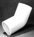 Faluplast, Falu Vulk 74310, Vinkel, med gummitätning, dubbelmuff, vit