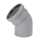 Uponor HTP, Böj, 1muff, 75x45°, PP