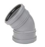 Uponor HTP, Böj, 2 muffar, 75x45°, PP