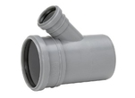 Uponor HTP, Grenrör, 2 muffar, 110x75x45°, PP