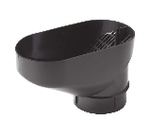 Renstratt, svart, 90mm, PVC