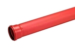 Markavloppsrör, 1muff, 250mm, SN8, L=6m