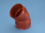Wavin, Opti-rib, Böj, rödbrun, 200mm x 45°
