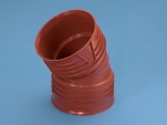 Wavin, Opti-rib, Böj, rödbrun, 200mm x 30°