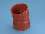 Wavin, Opti-rib, Böj, rödbrun, 400mm x 15°