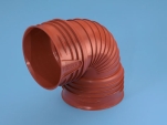 Wavin, Opti-rib, Böj, rödbrun, 200mm x 88,5°
