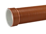 UltraRib 2, Markavloppsrör, med muff, 200mm, SN8