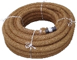 Dräneringsrör, med kokosmatta, 128/113mm, L=50m, PVC