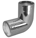 Faluplast, Falu Vulk 74255, Vinkel, med gummitätning, dubbelmuff, förkromad