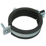 BIS KSB1 Rörklammer, Rörklammer, gummiklädd, zink/svart