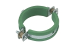 Walraven, BISMAT 5000 Rörklammer, Rörklammer, gummiklädd, zink/grön