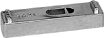 Faluplast, Falu 16215, Distanskloss, förkromad, H=10mm, B=60mm