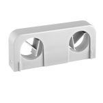 Faluplast, Falu Snap 14190, Rörklamma, dubbel, vit