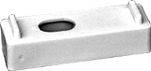 Faluplast, Falu 15810, Distanskloss, vit, H=10mm, B=45mm