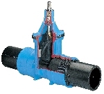 Hawle 4050 , Kilslidventil, med PE 80 ndar, 160, SDR11