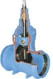 Hawle 4600, Kilslidventil, PVC-muff, 90