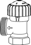 TA, TRV-2, Radiatorventil, vinkel, exkl. anslutning, DN10