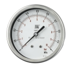 Beulco, MGS18/2D, Tryckmätare, utvändig gänga, bakåt, G10