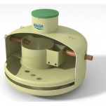 BAGA Slamavskiljare BDT+KL 2,2 m³