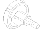 Grundfos, Avluftningsventil, PP  CuZn40Pb2  PE