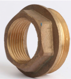 Grundfos, M-nippel, brons