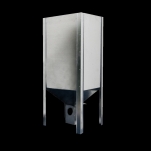 Pelletsbehllare, med urtag och fste, 400L