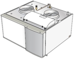 NIBE  FLM, Frånluftsmodul, vit, 556x596x352