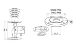 DN32 Flänsadapter f cirkpump