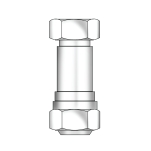 Thermopanel Förlängningskoppling, TP, nickel