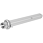 NIBE AB, IU311, Elpatron, R 50, 400 mm