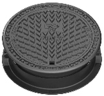 2813/2627/2108HTFV, Nedstigningsbetäckning,  med lock märkt FV, 600-640, segjärn