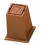 6452/6451, Ventilbetäckning, fyrkantig, 170x170, gråjärn