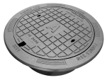 Betäckning A6, med lock, 600, gråjärn