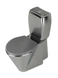 Rostfri WC för golv V130 S-lås