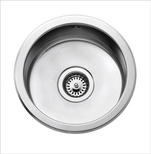 C 313, Disklåda, rund med plugg & kedja, rostfri, 313mm