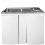 Minikök Intra CKCUL1200L-KP med plattor och diskho vänster