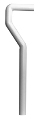 Faluplast, Falu 47000, Utloppsrör, S-bockat, vit